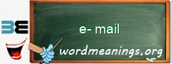 WordMeaning blackboard for e-mail